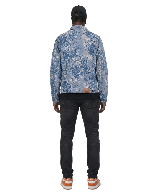 Flex Men's Jacquard Denim Jacket