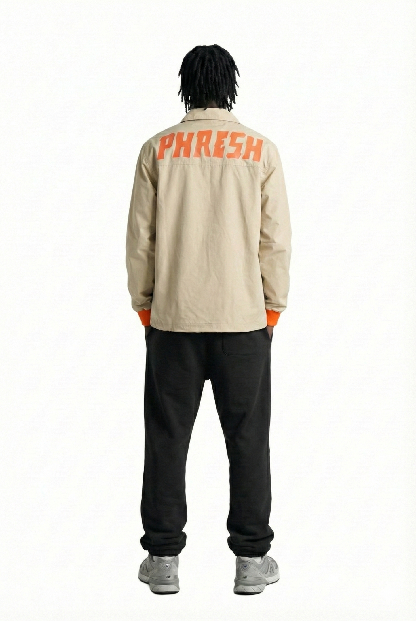 NUAL Men's premium crispy nylon long sleeve coach jacket