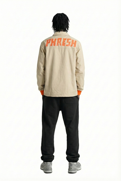 NUAL Men's premium crispy nylon long sleeve coach jacket