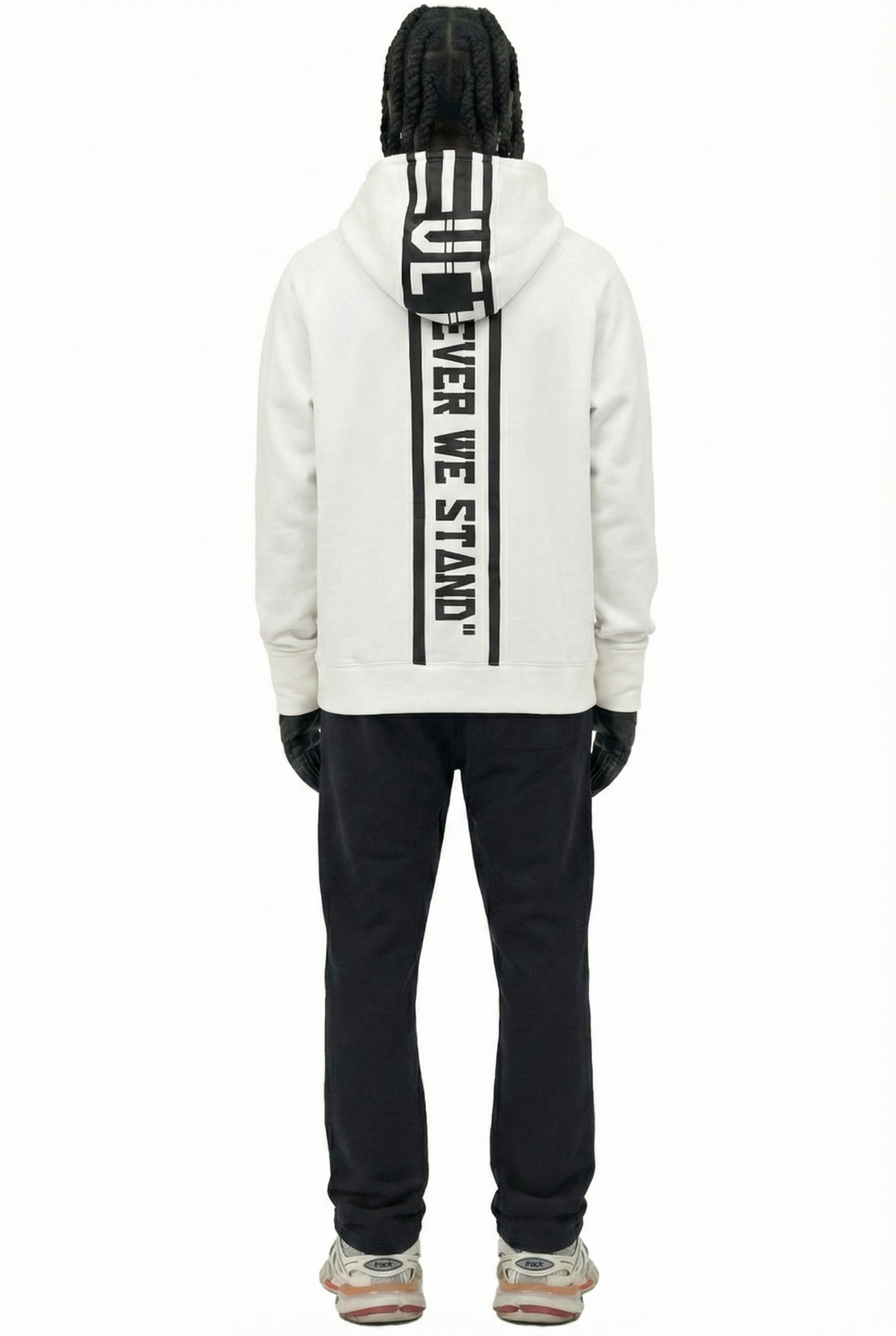 Premium cotton brushed fleece pullover hoodie.