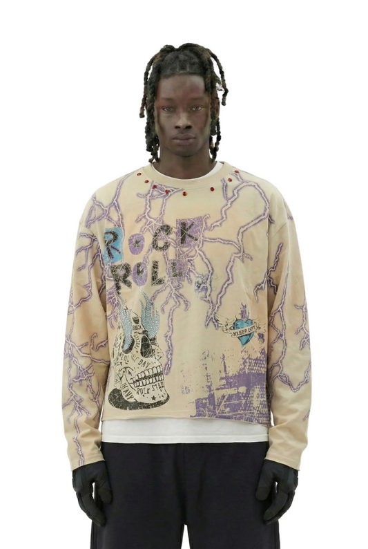STULLER S/N Jersey Long Sleeve Crop Top Tee