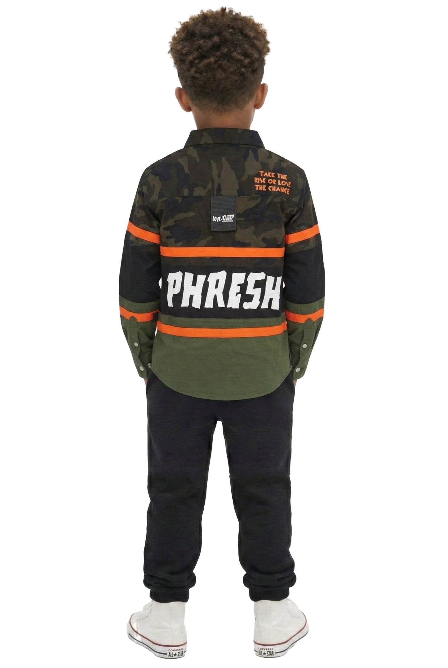 VETI Kid's Premium Twill Shirt With Multi Color Cut-blocks