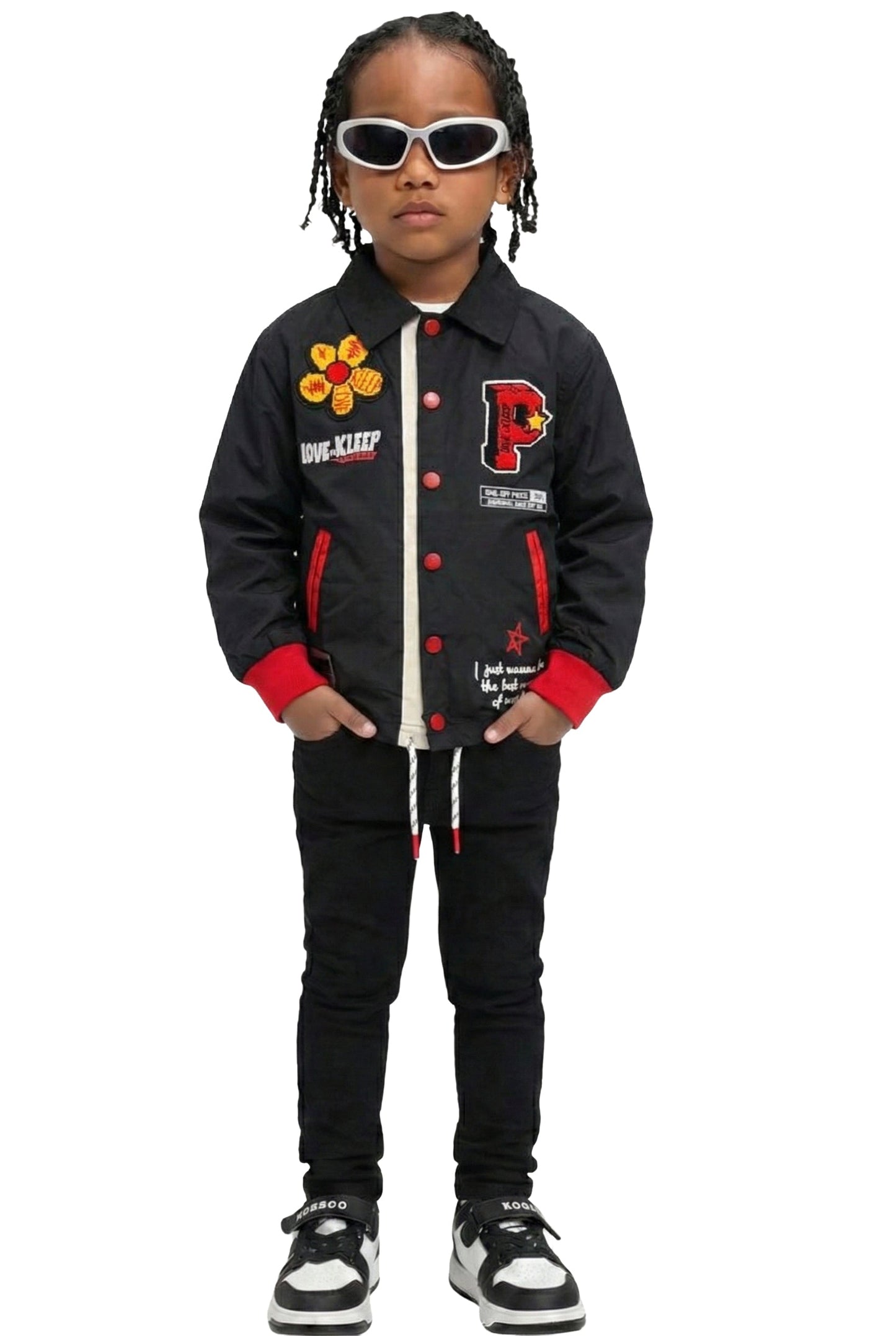 NOBLIN Kid's Premium Nylon Coach Jacket