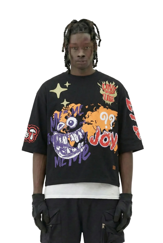 TROY SN/ Jersey 3/4 Sleeve Crop Top Tee