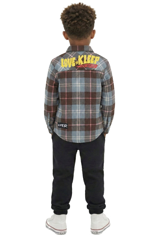 BANAN Kid's Premium Flannel Button Down Shirt