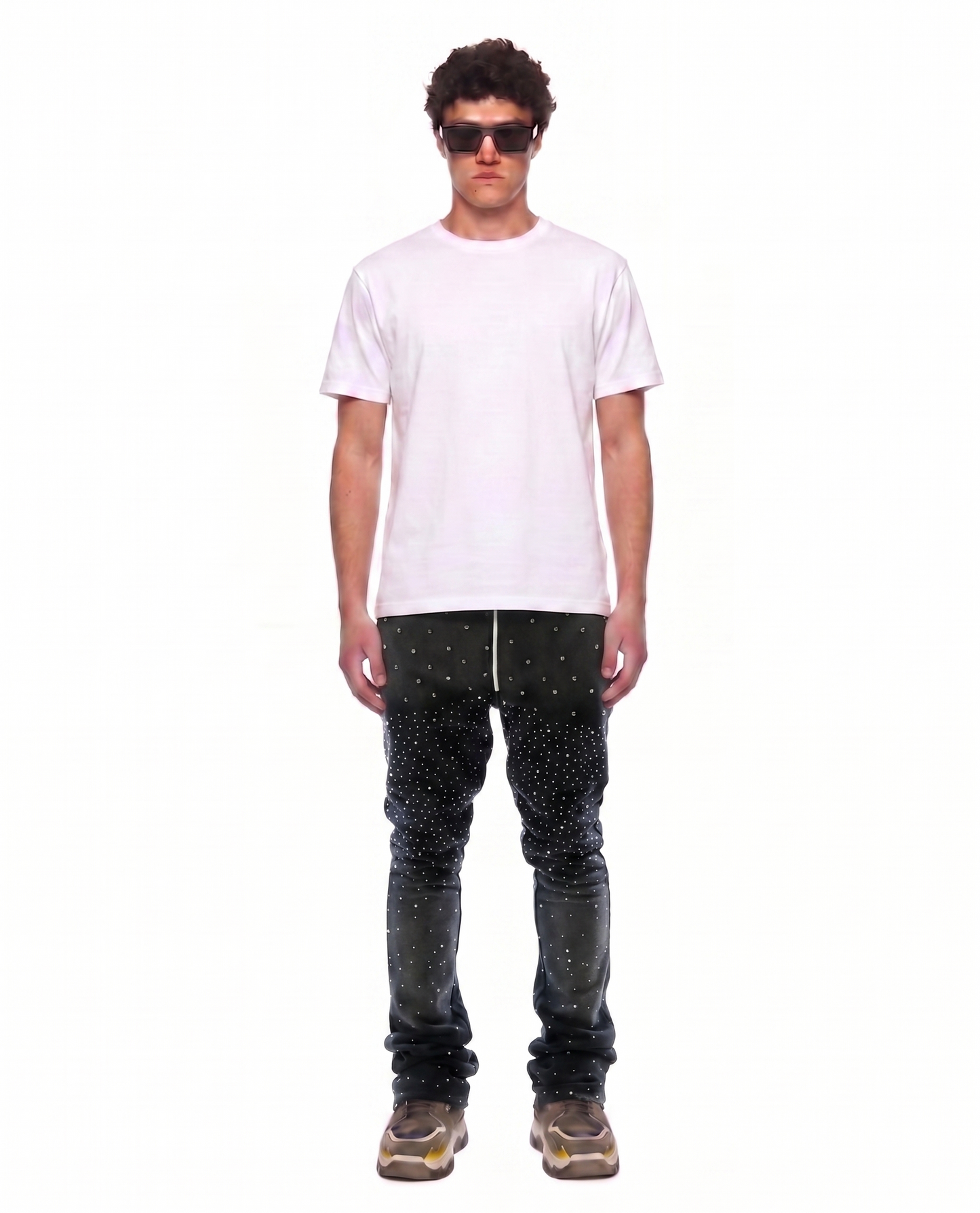 ZICORN Washed French Terry Stacked Jogger Pants