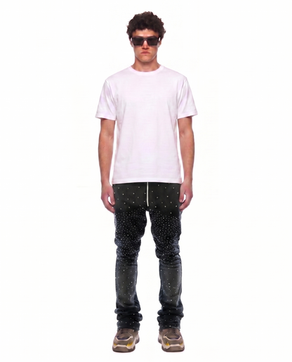 ZICORN Washed French Terry Stacked Jogger Pants