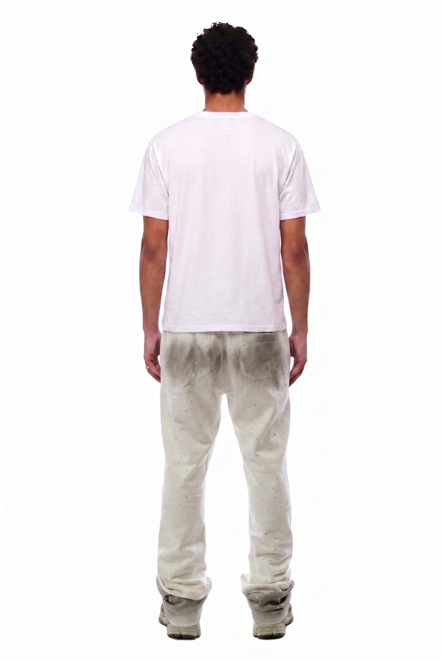 GLAZE Washed French Terry Stacked Jogger Pants
