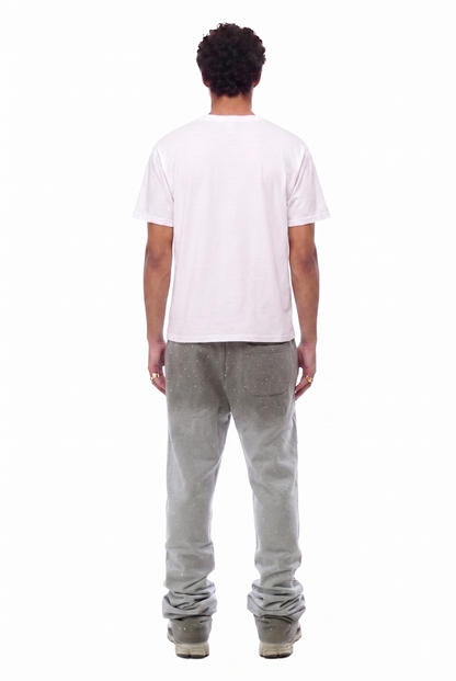 OBSIDIAN Washed French Terry Stacked Jogger Pants