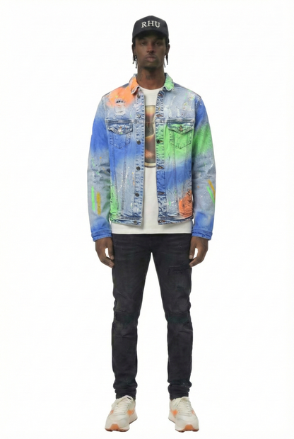 Mint Washed Denim Jacket