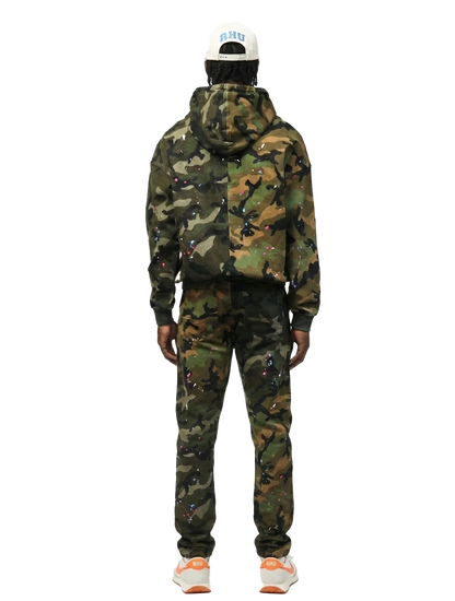Cypress Mixed Camo Bomber Jacket