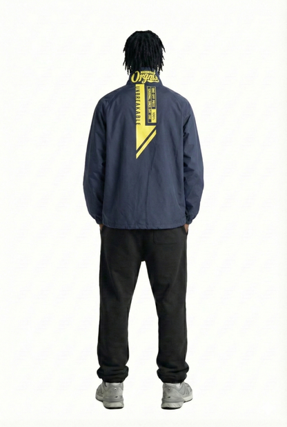 STEEL Men's premium crispy nylon long sleeve half zip pullover jacket