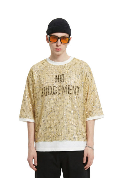 Petal S/N Jersey 3/4 Sleeve Crop Top Tee