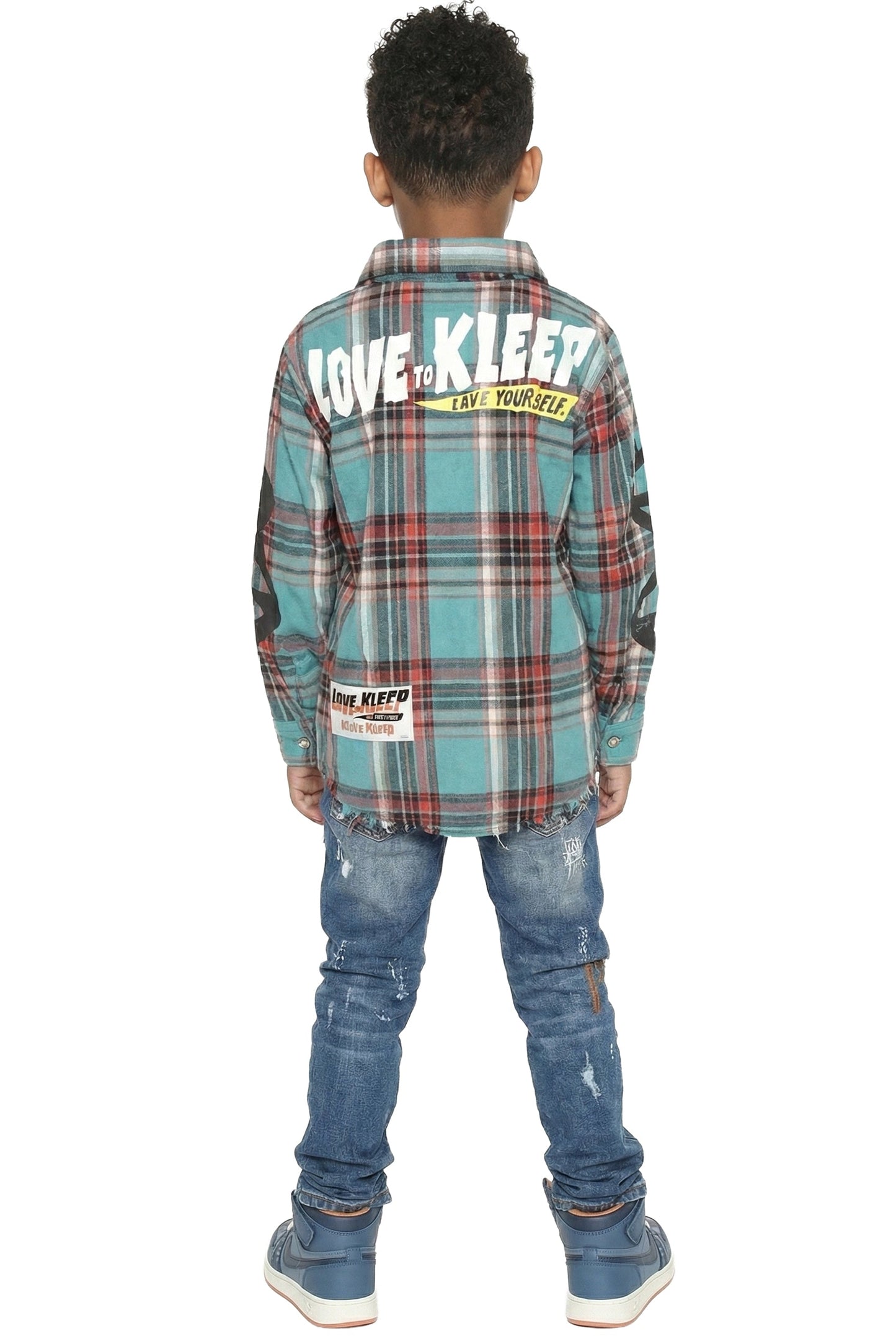 MARZI Kid's Premium Flannel Button Down Shirt