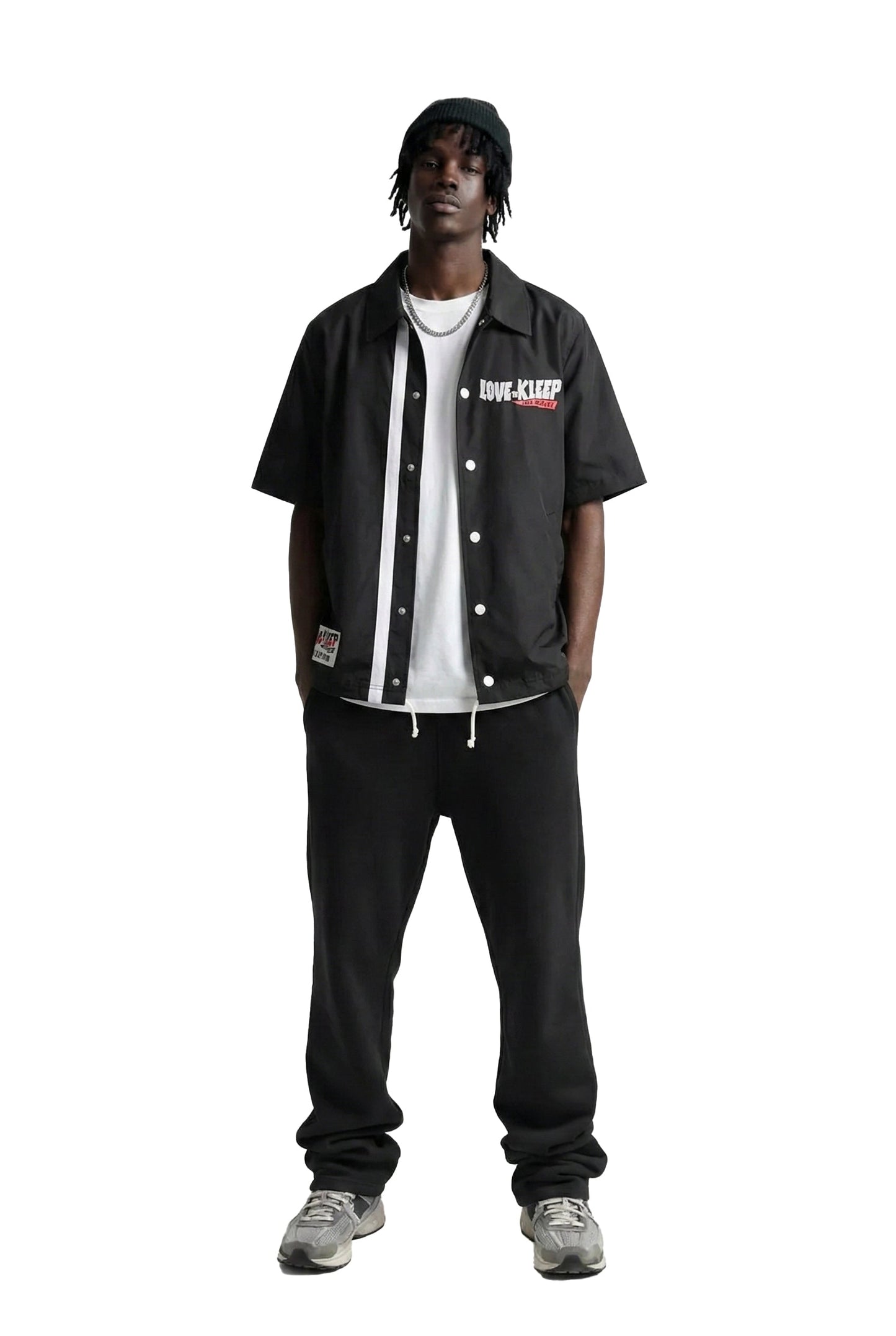 HEX Men's premium nylon shortsleeve coach jacket