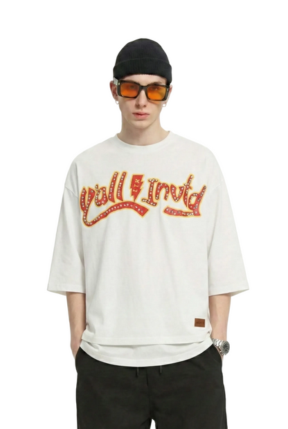 MORGAN SN/ Jersey 3/4 Sleeve Crop Top Tee