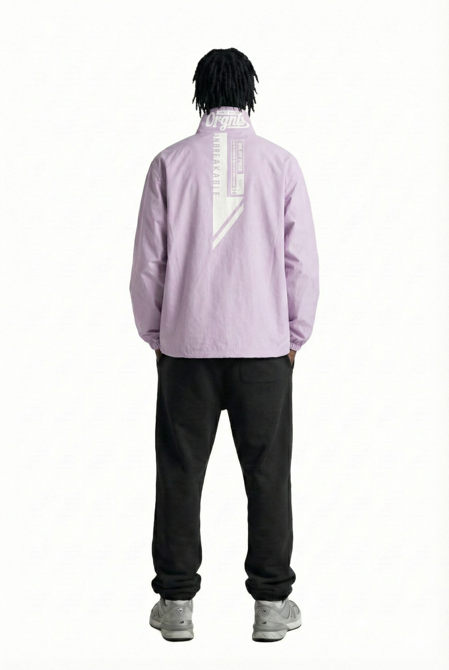 CANON Men's premium crispy nylon long sleeve half zip pullover jacket