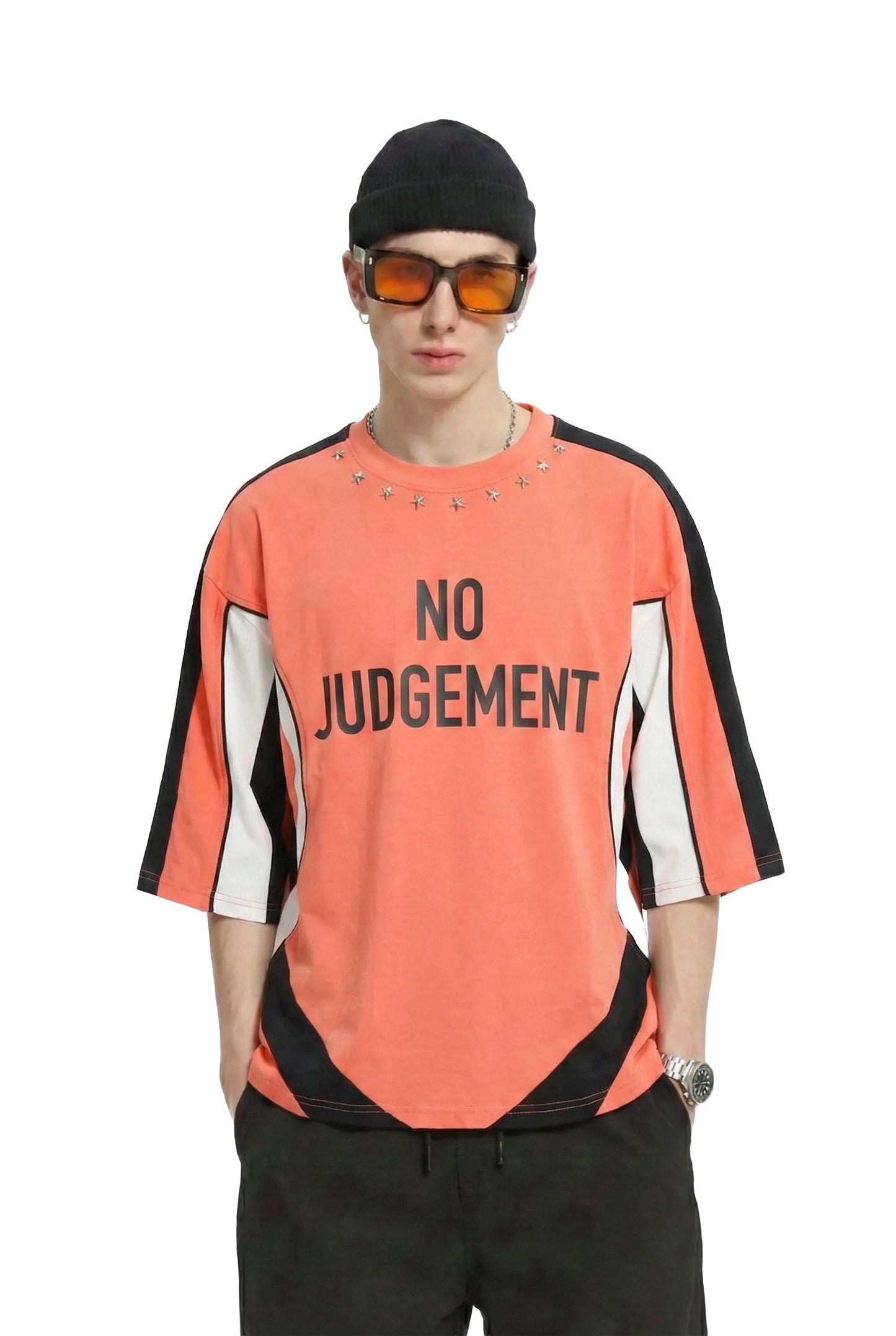 ECLIPSE S/N Jersey 3/4 Sleeve Crop Top Tee