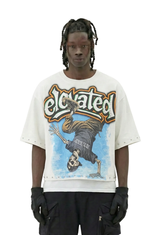 ALAN S/N Jersey 3/4 Sleeve Crop Top Tee