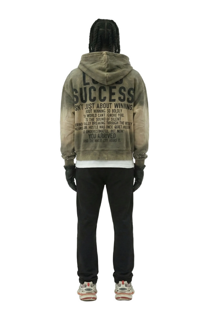 NEW ERIN French Terry Long Sleeve Crop Top Full Zip Hoodie