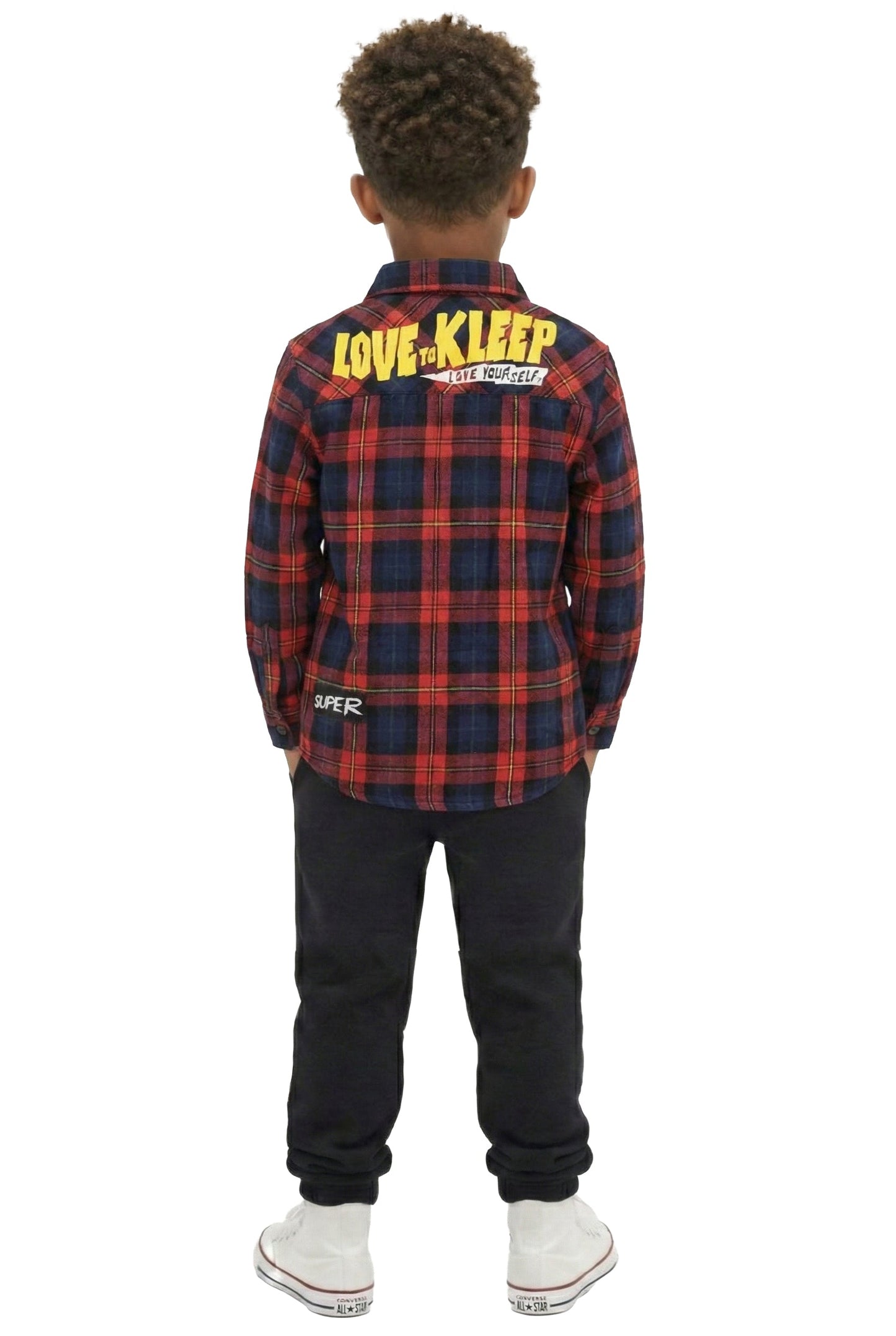 FALU Kid's Premium Flannel Button Down Shirt
