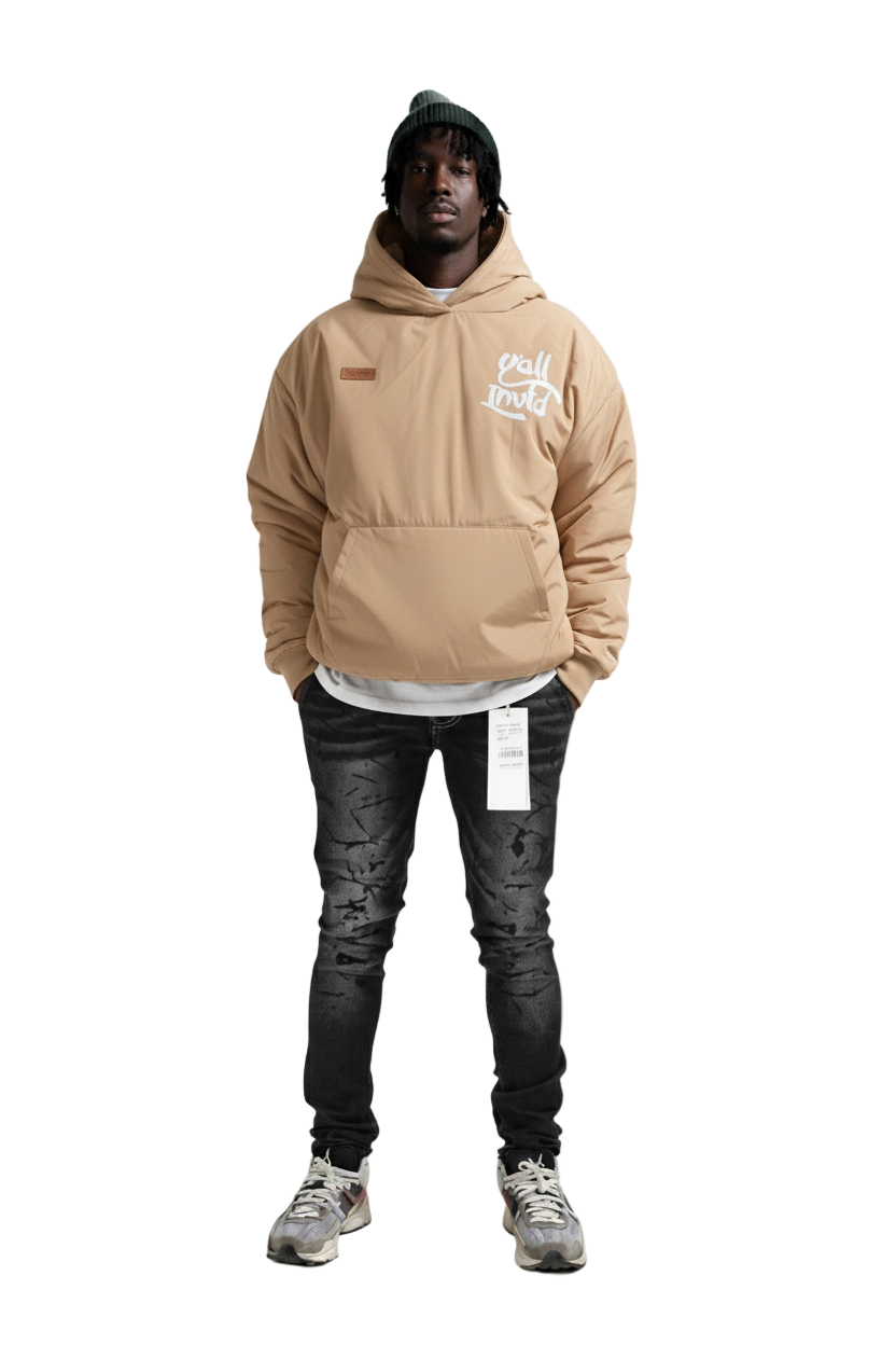 SANDS Padded Crop Style Nylon Pullover Jacket