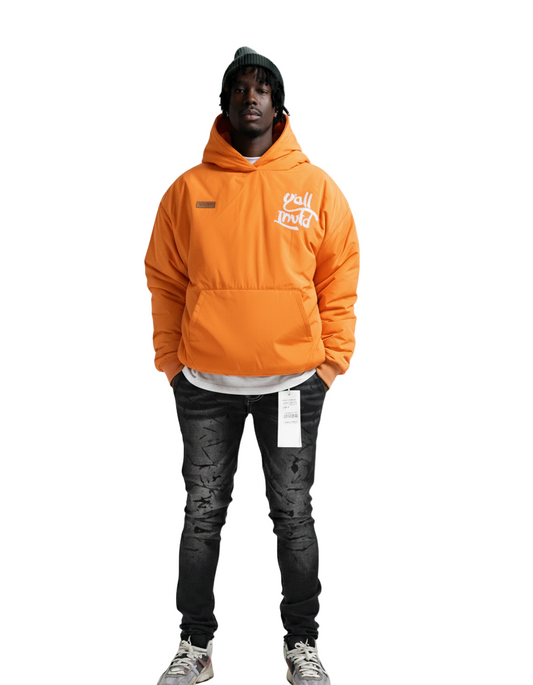 YAM Padded Crop Style Nylon Pullover Jacket