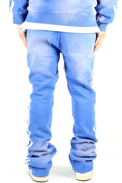 MAXX Heavy weight brushed vintage washing skinny flare stacked pants