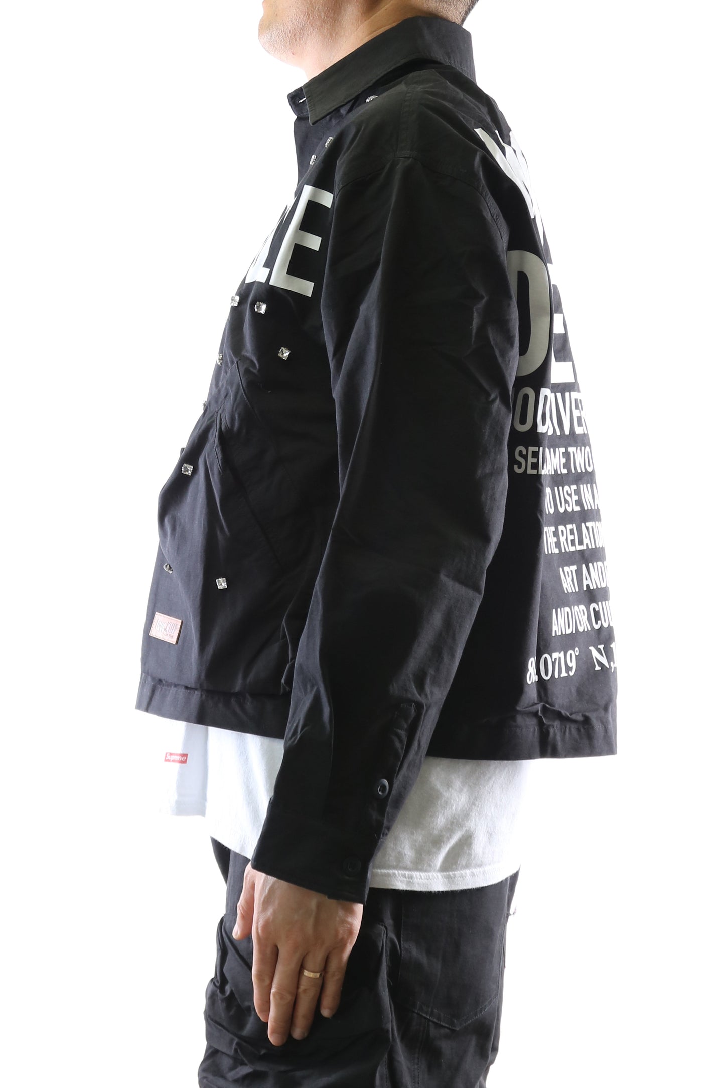 VUSE Twill Blended Nylon Crop Top Jacket