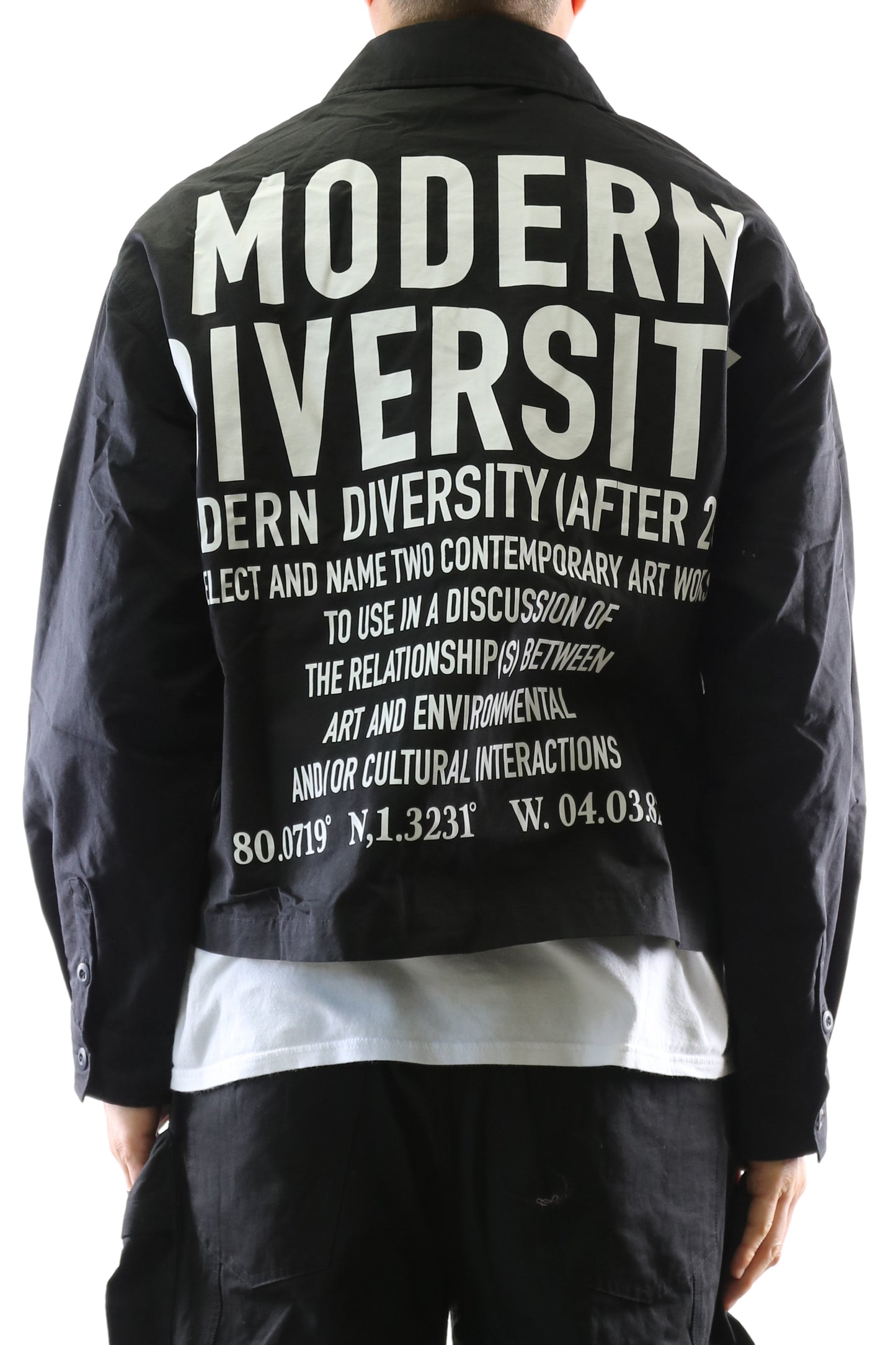 VUSE Twill Blended Nylon Crop Top Jacket