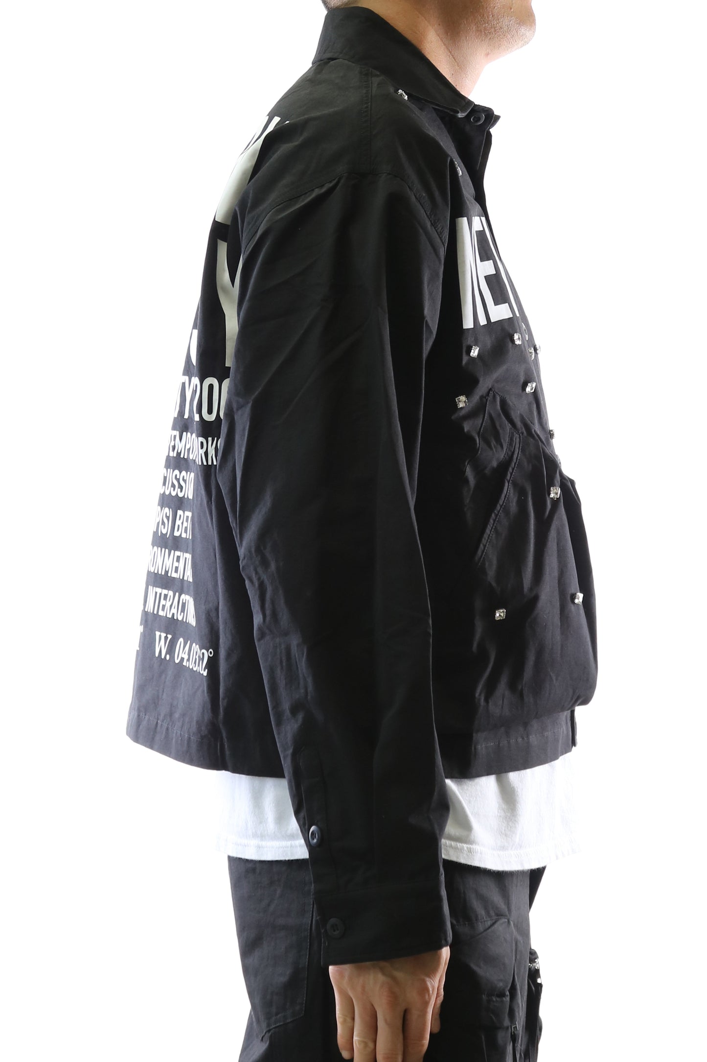 VUSE Twill Blended Nylon Crop Top Jacket