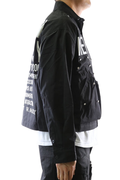 VUSE Twill Blended Nylon Crop Top Jacket