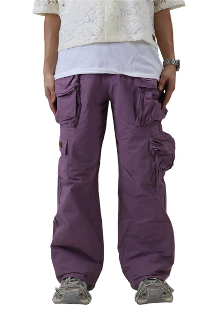 BOLIN FINE TWILL NYLON BAGGY FIT CARGO PANTS