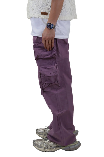 BOLIN FINE TWILL NYLON BAGGY FIT CARGO PANTS