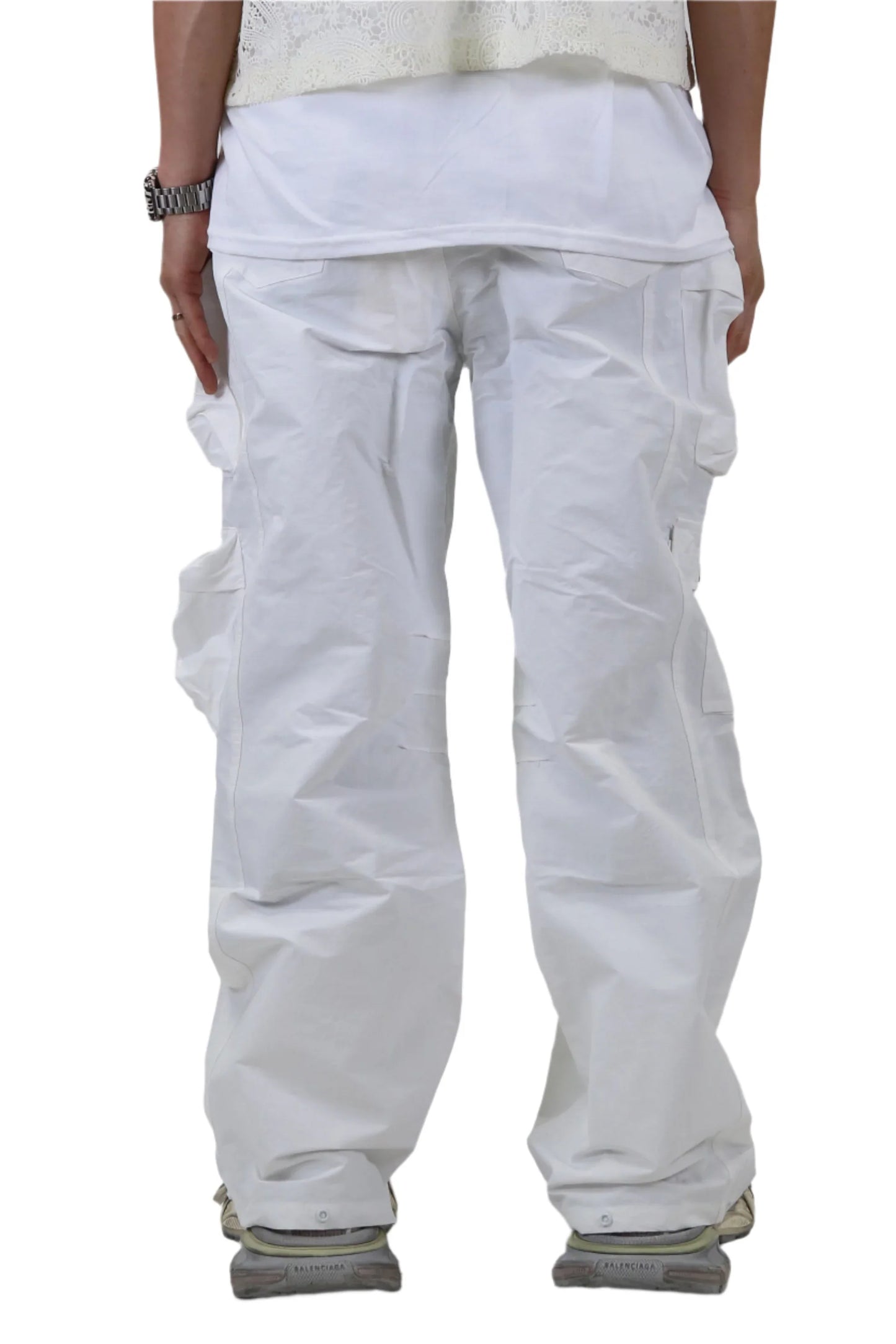 REVOL FINE TWILL NYLON BAGGY FIT CARGO PANTS