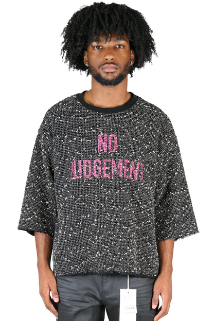 DIVINE S/N Jersey 3/4 Sleeve Crop Top Tee