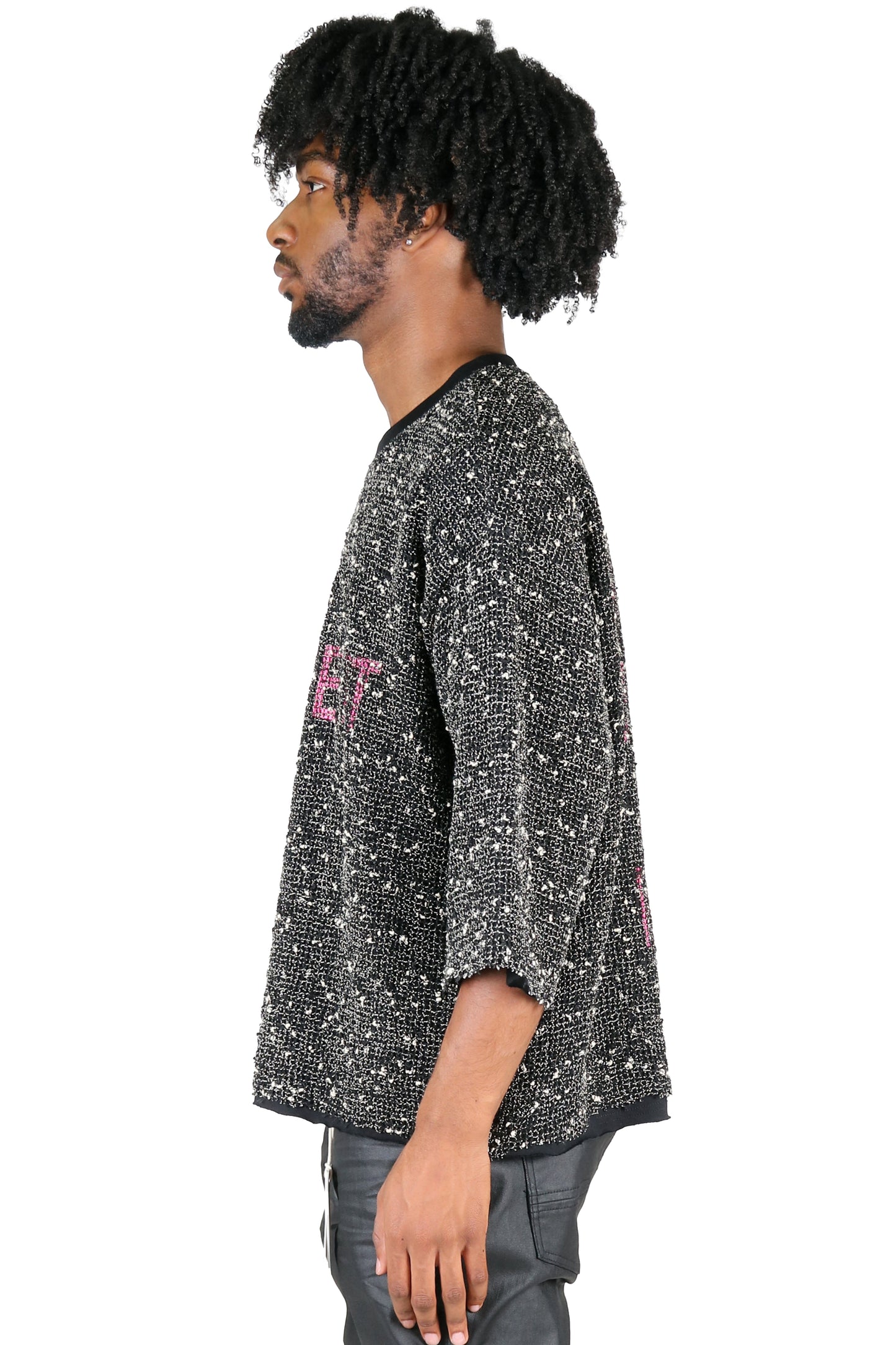 DIVINE S/N Jersey 3/4 Sleeve Crop Top Tee