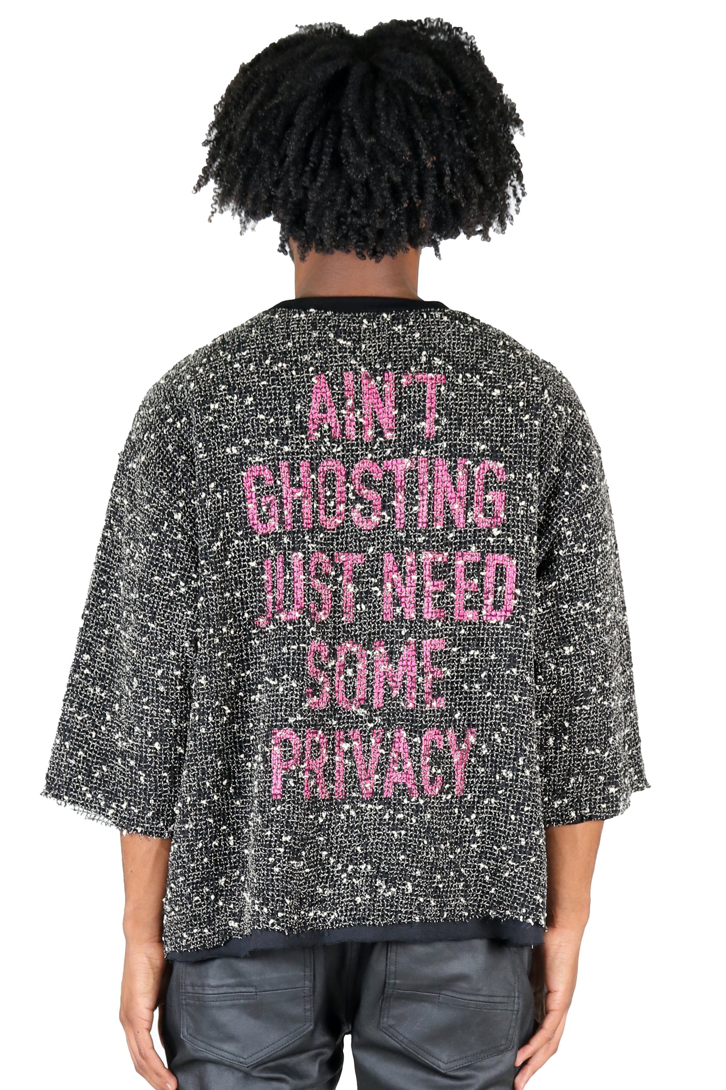 DIVINE S/N Jersey 3/4 Sleeve Crop Top Tee