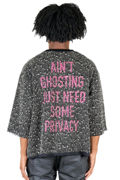 DIVINE S/N Jersey 3/4 Sleeve Crop Top Tee