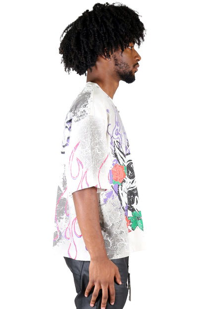 BERYL S/N Jersey 3/4 Sleeve Crop Top Tee