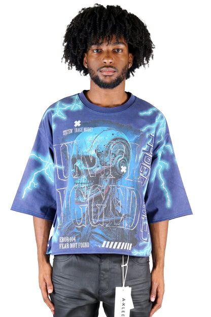 BASALT S/N Jersey 3/4 Sleeve Crop Top Tee