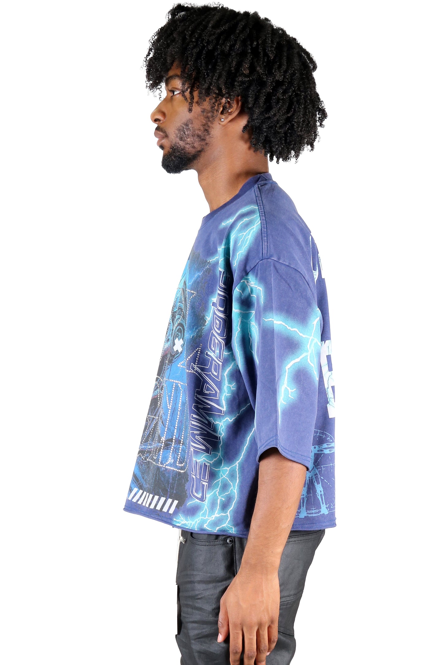 BASALT S/N Jersey 3/4 Sleeve Crop Top Tee