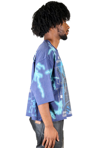 BASALT S/N Jersey 3/4 Sleeve Crop Top Tee