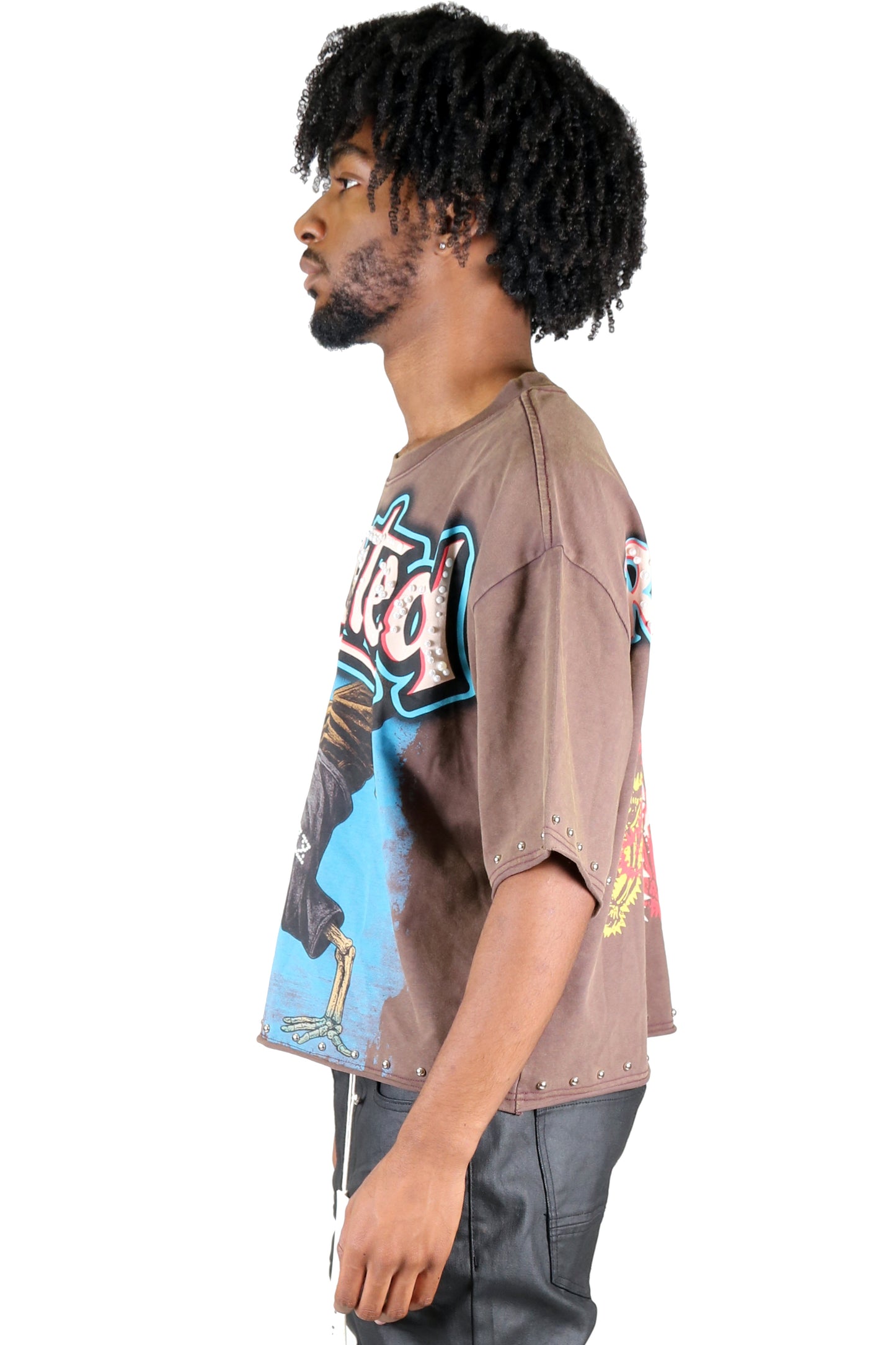 CENSIUS S/N Jersey 3/4 Sleeve Crop Top Tee
