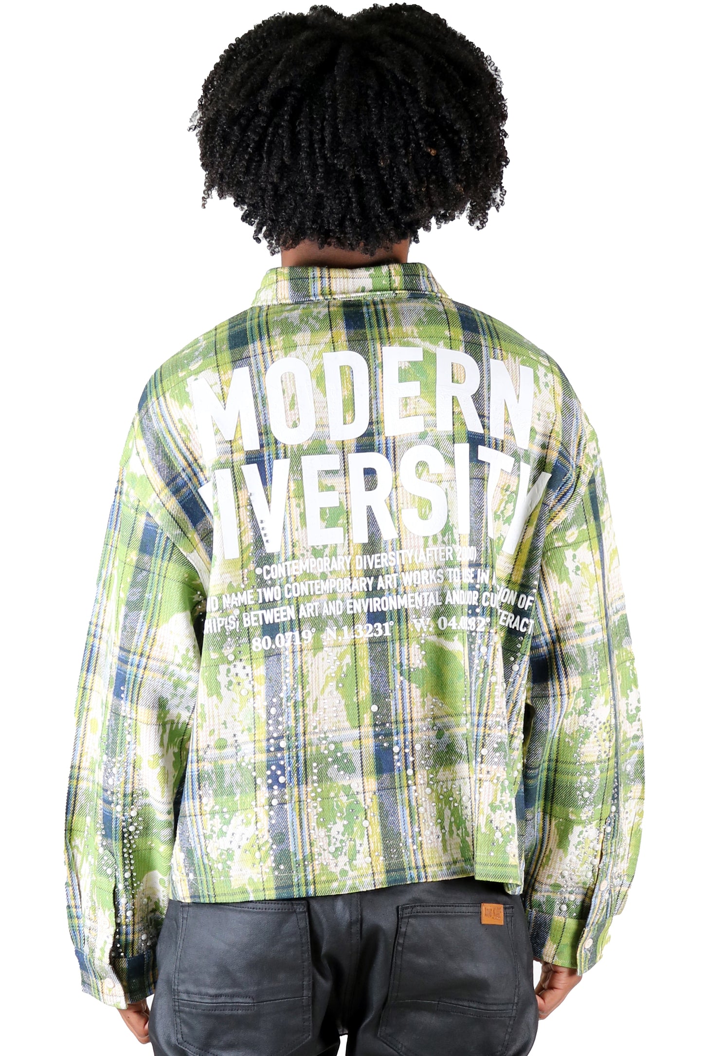 QUARTZ Heavy Flannel Crop Top Button Down Shirt