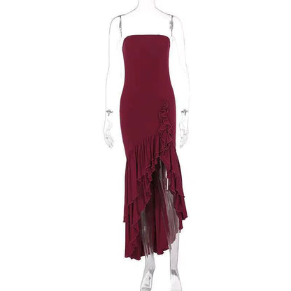 Sultry Elegance Off-Shoulder Maxi