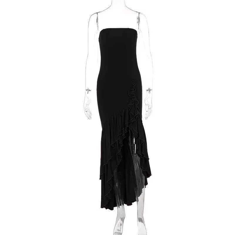 Sultry Elegance Off-Shoulder Maxi