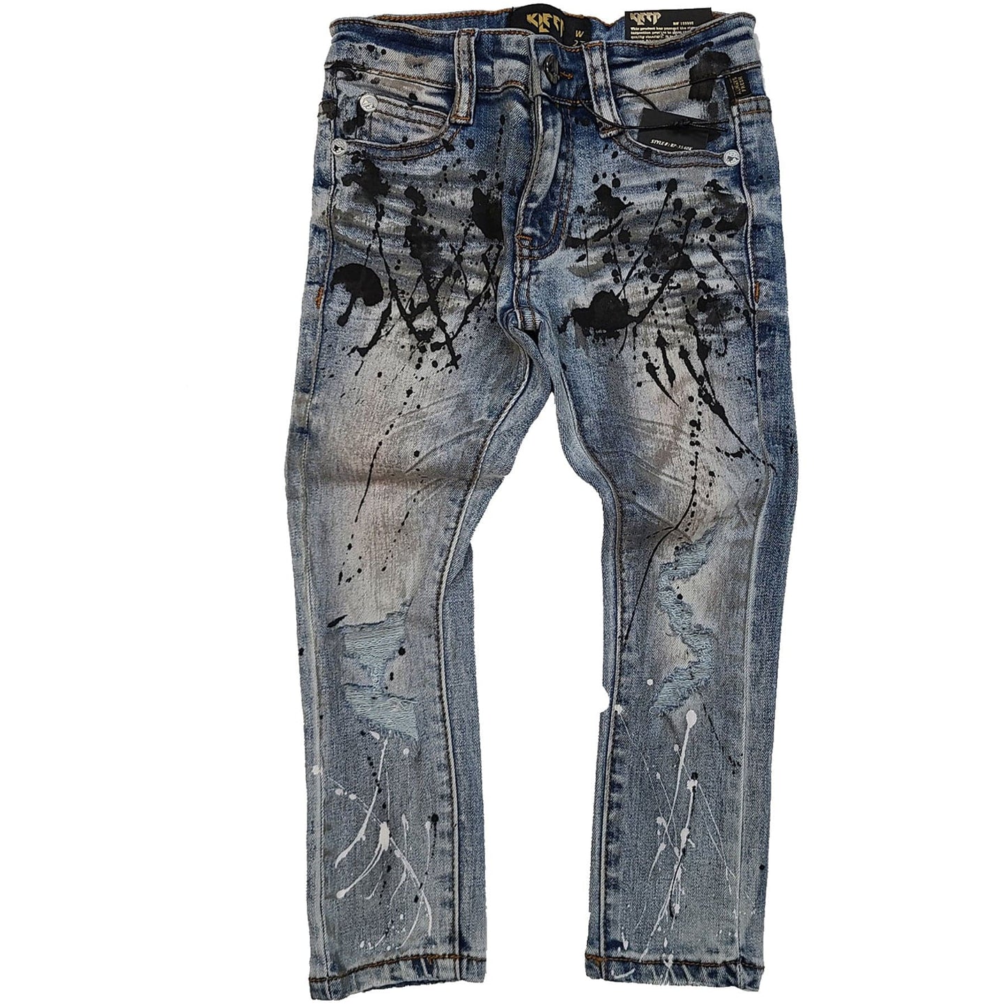 DOVE Kid's Washed Stretching Denim Pants