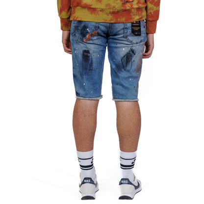 Pike Limited Premium Washed Denim Short Pants.